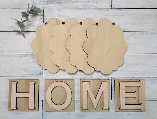 Magnetic Banner & Home Letters (set of 4)