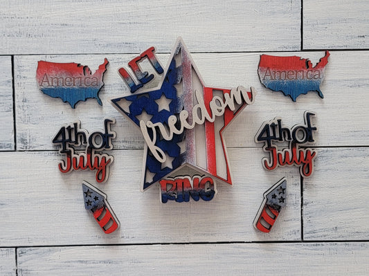 Fourth of July Magnetic Interchangeable Kit